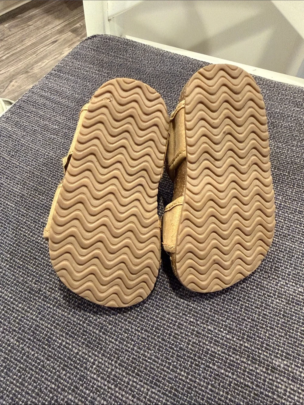 Carter's Tan Adjustable Velcro Baby Sandals